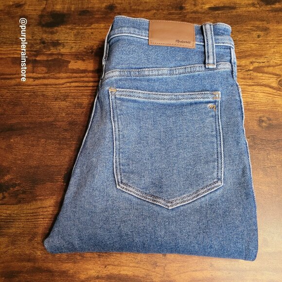 Madewell Jeans 28 Stovepipe High Rise Manchester Wash AN335 Tummy Control - Picture 3 of 13